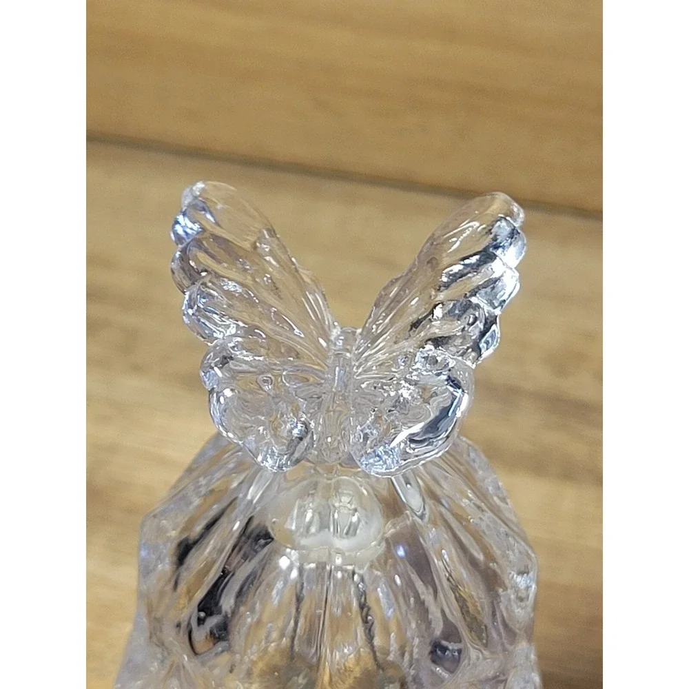Vintage Bell 24% Lead Crystal Butterfly Bell 3